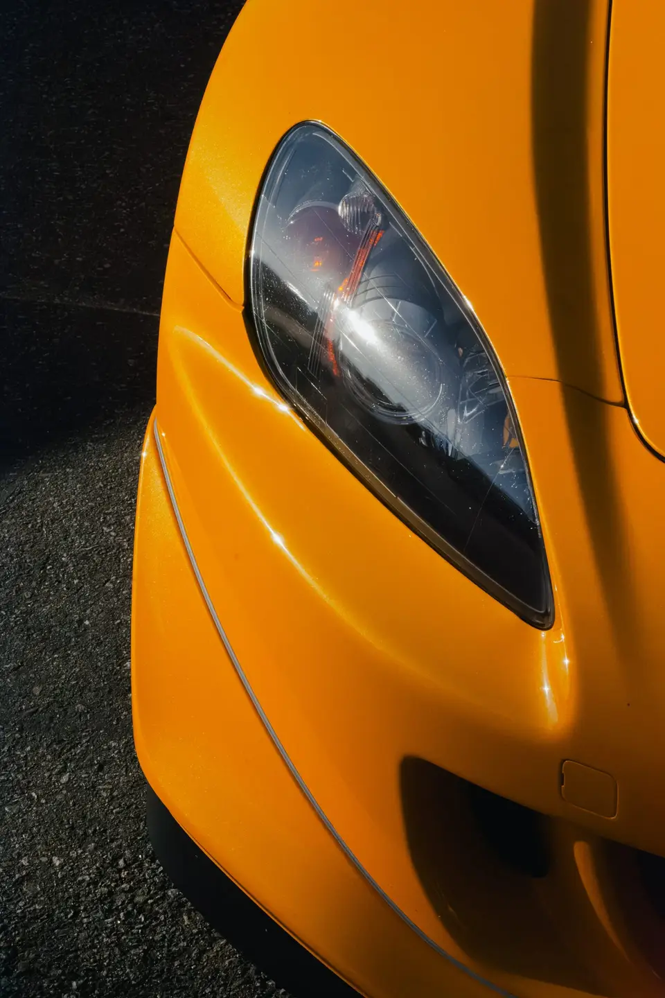 Yellow Honda S2000 paint correction and ceramic coating — studio photo 32