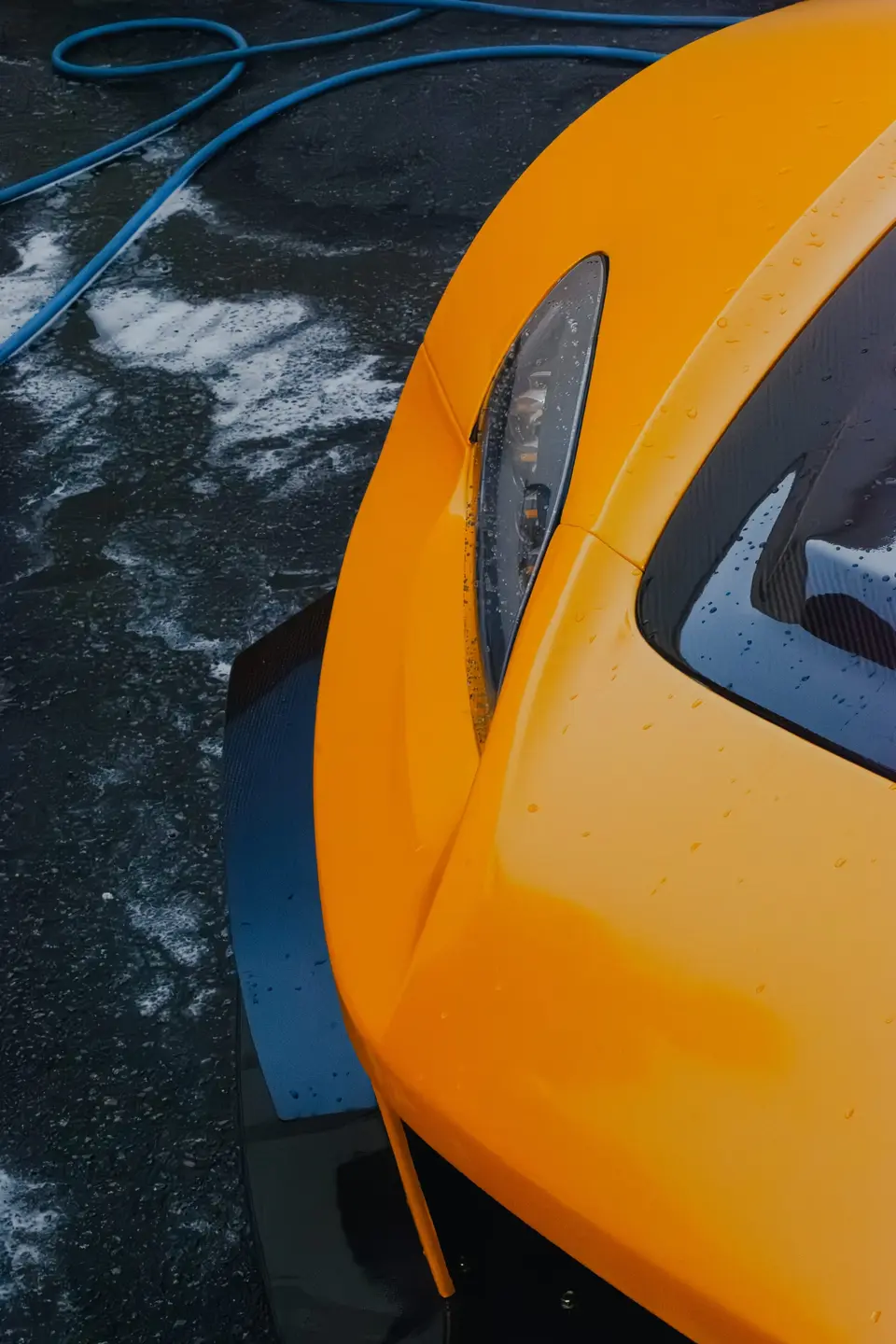 Yellow Honda S2000 paint correction and ceramic coating — studio photo 50