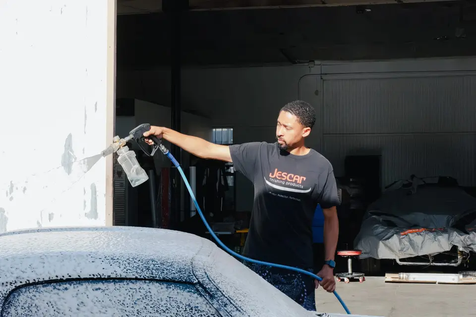 Yellow Honda S2000 paint correction and ceramic coating — studio photo 76