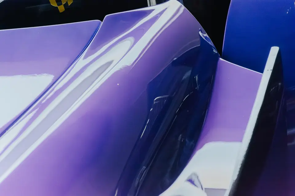 Purple Honda S2000 paint correction and ceramic coating — studio photo 9