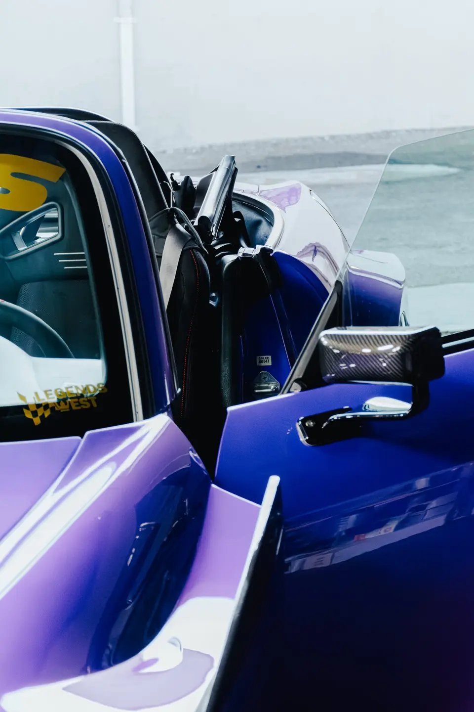 Purple Honda S2000 paint correction and ceramic coating — studio photo 11