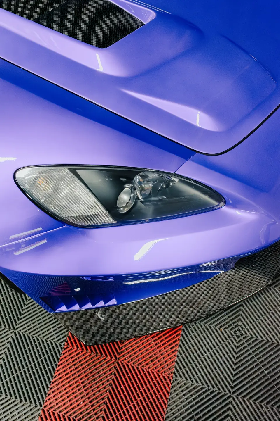 Purple Honda S2000 paint correction and ceramic coating — studio photo 14