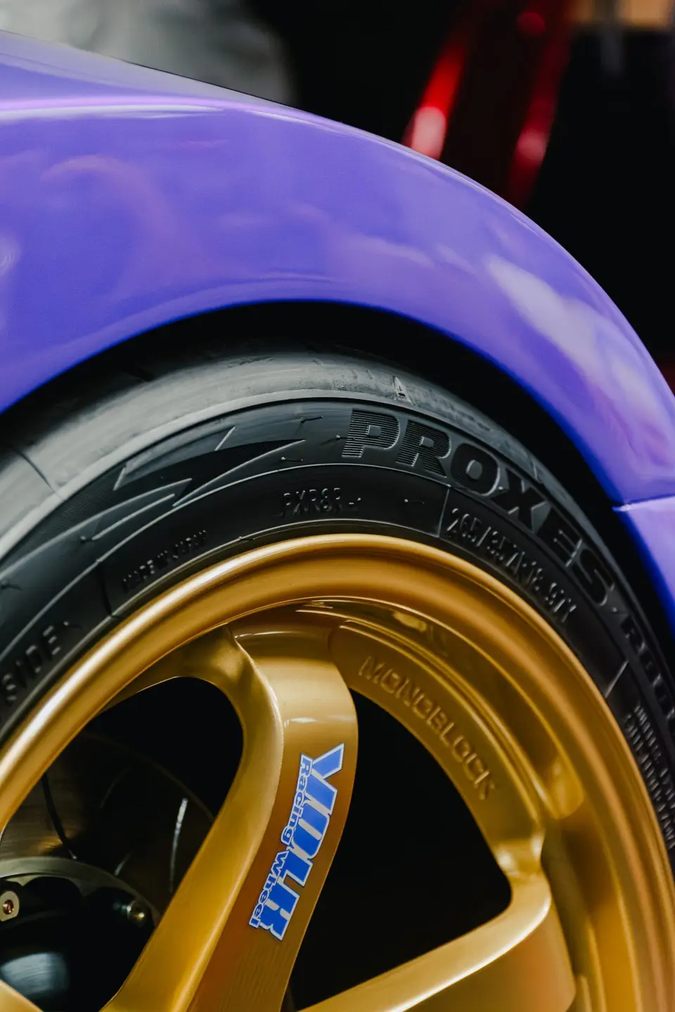 Purple Honda S2000 paint correction and ceramic coating — studio photo 18