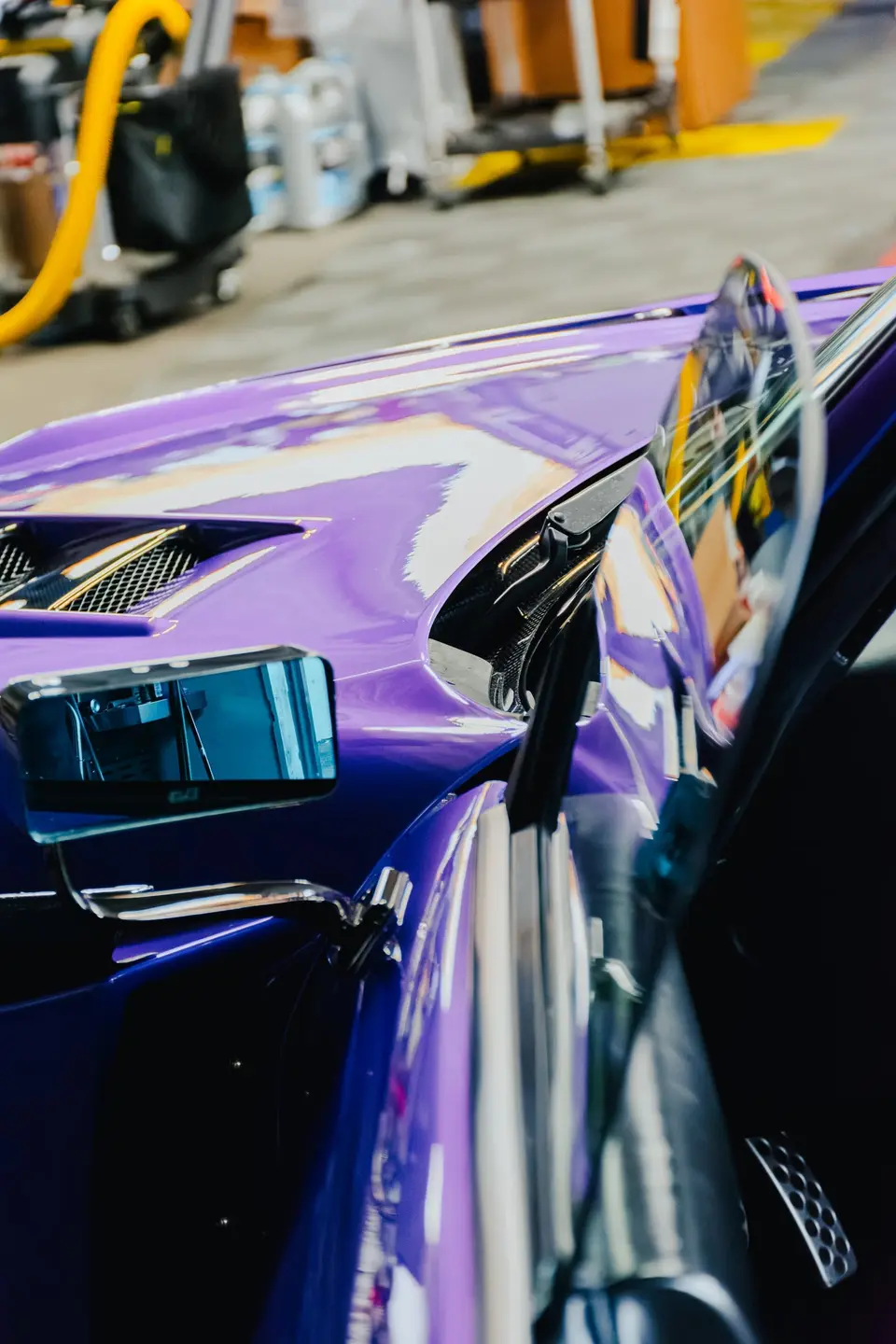 Purple Honda S2000 paint correction and ceramic coating — studio photo 35