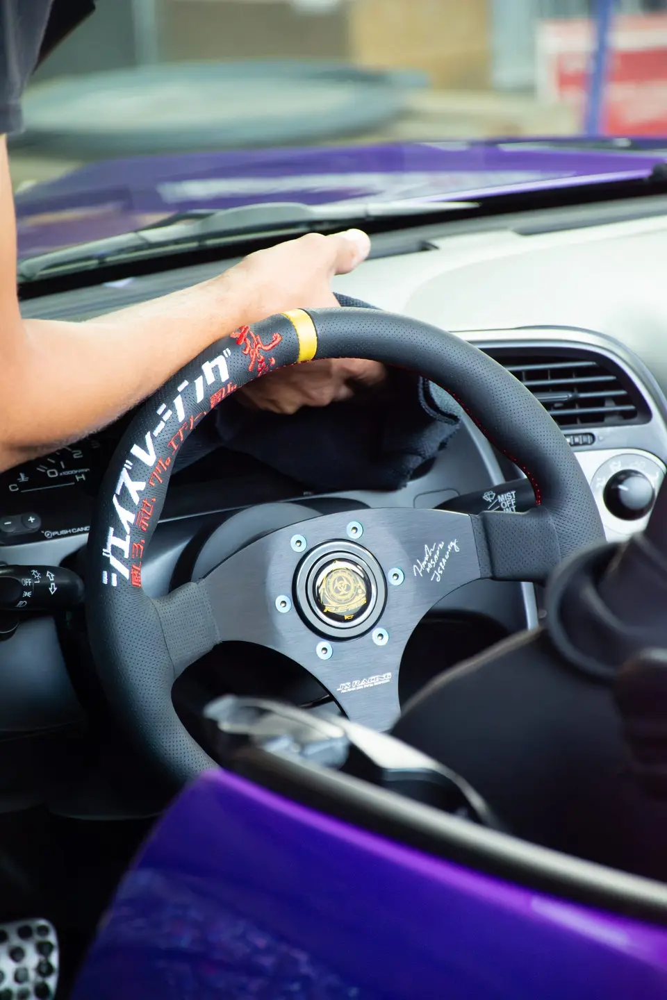 Purple Honda S2000 paint correction and ceramic coating — studio photo 42