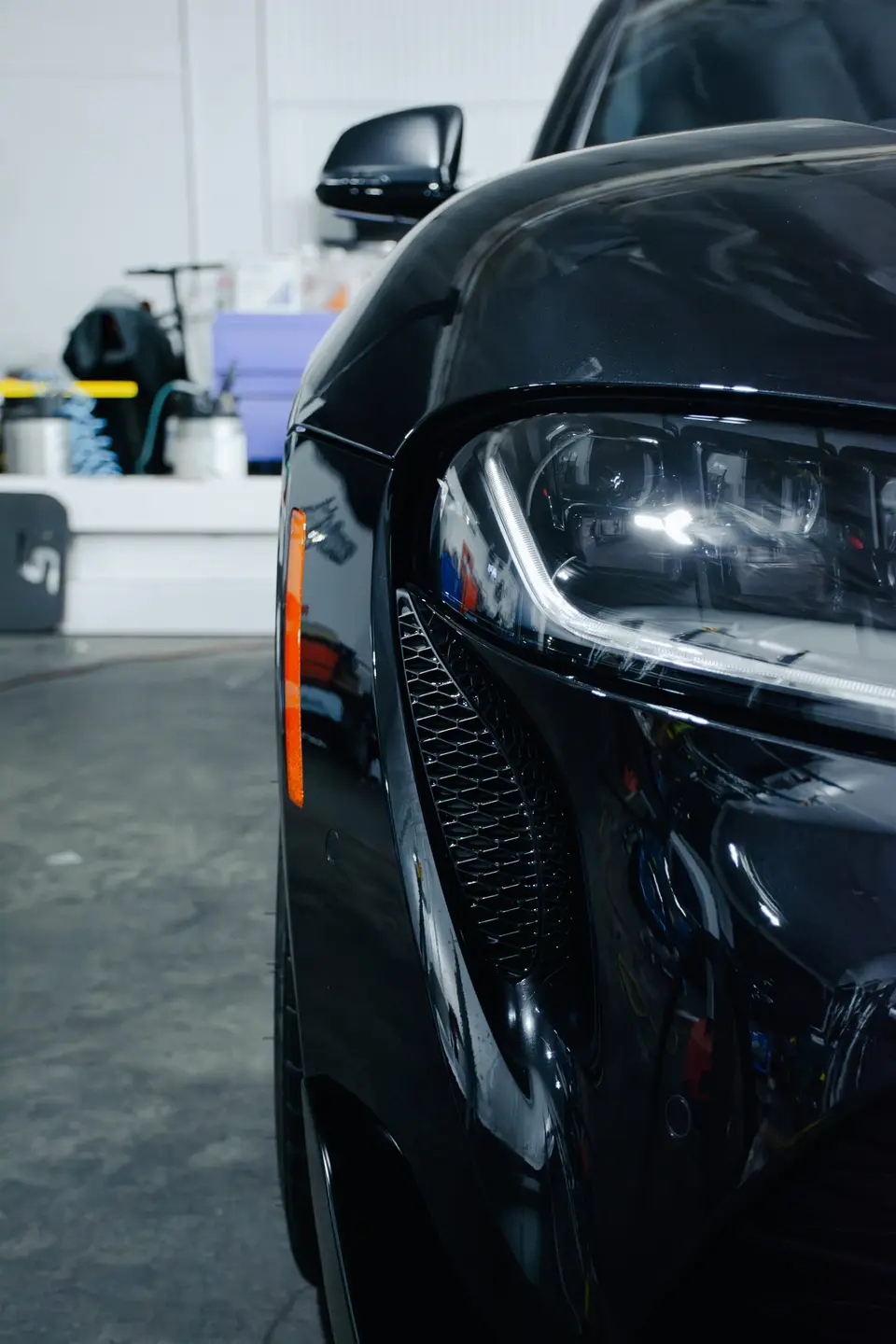 Toyota GR Supra paint correction and ceramic coating — studio photo 20