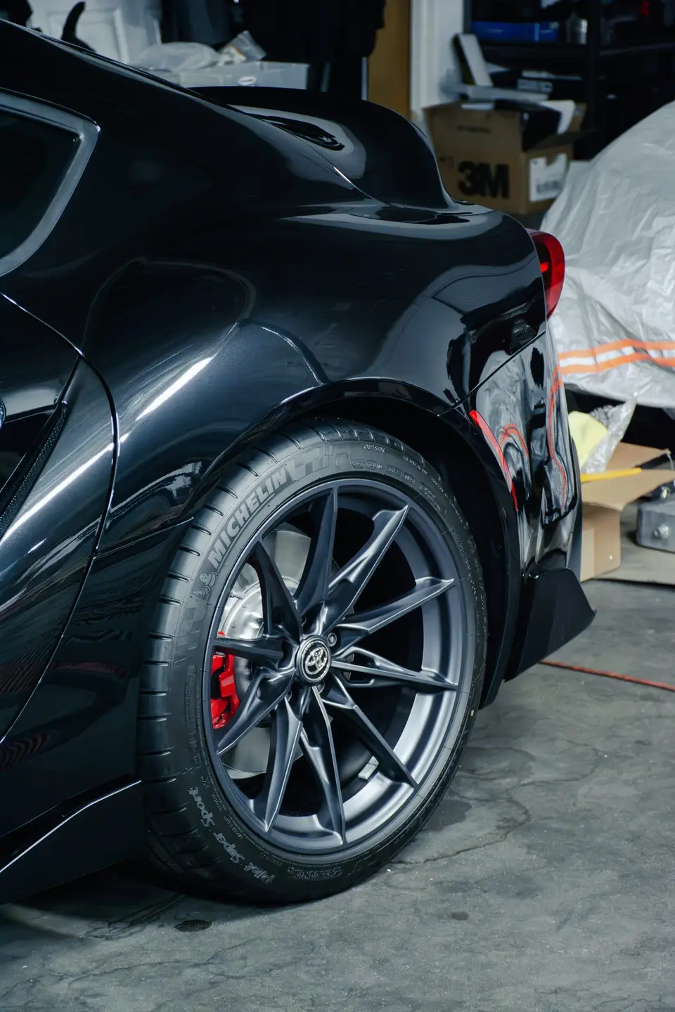 Toyota GR Supra paint correction and ceramic coating — studio photo 27