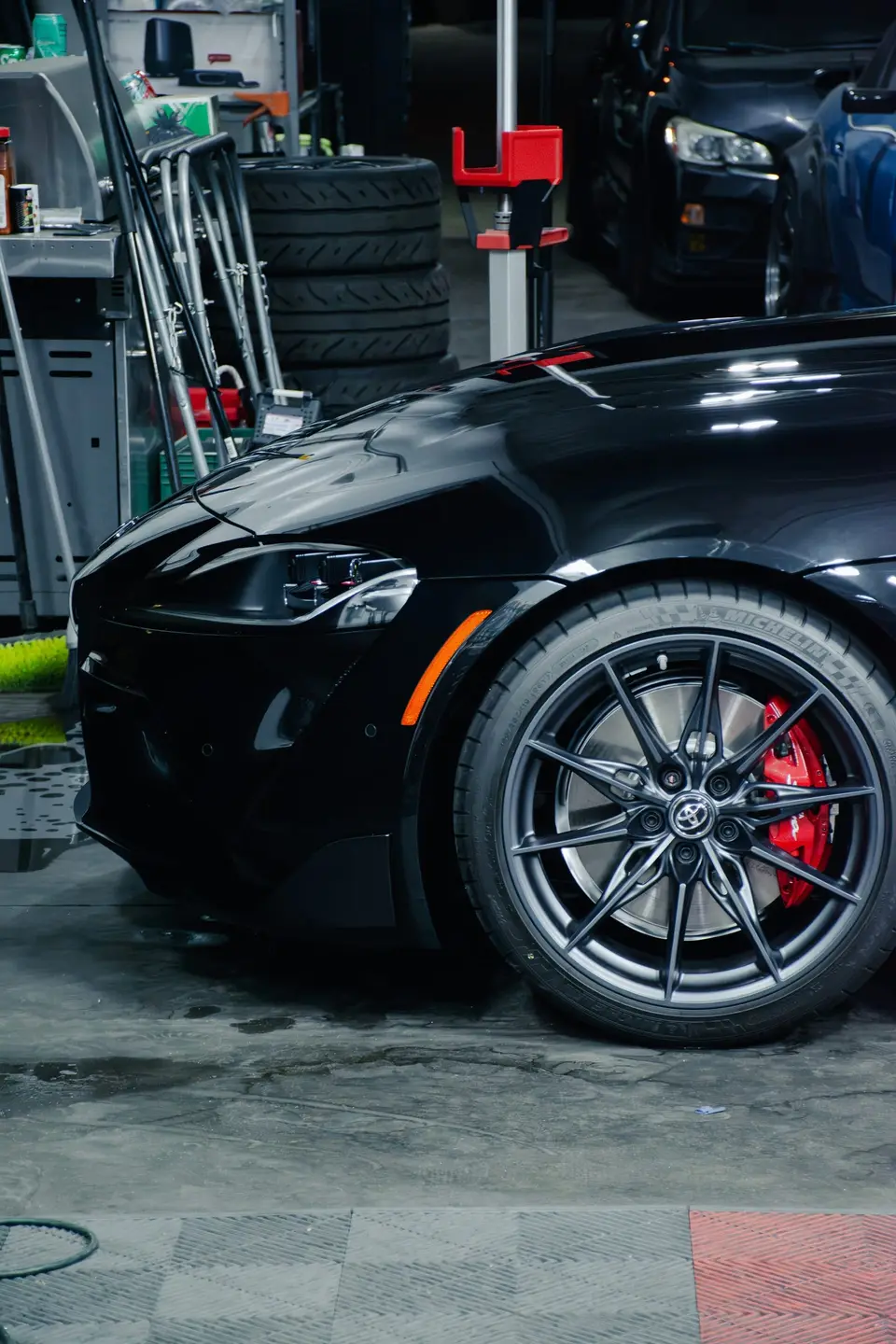 Toyota GR Supra paint correction and ceramic coating — studio photo 29